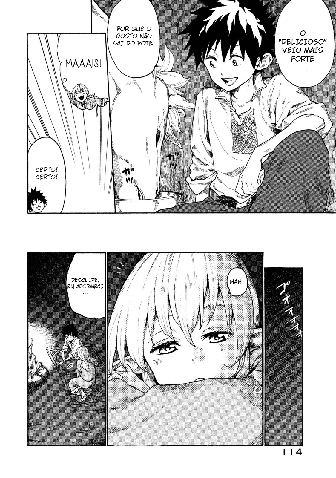 Read Mazumeshi Elf to Yuubokugurashi (PT-BR) PT Manga Online