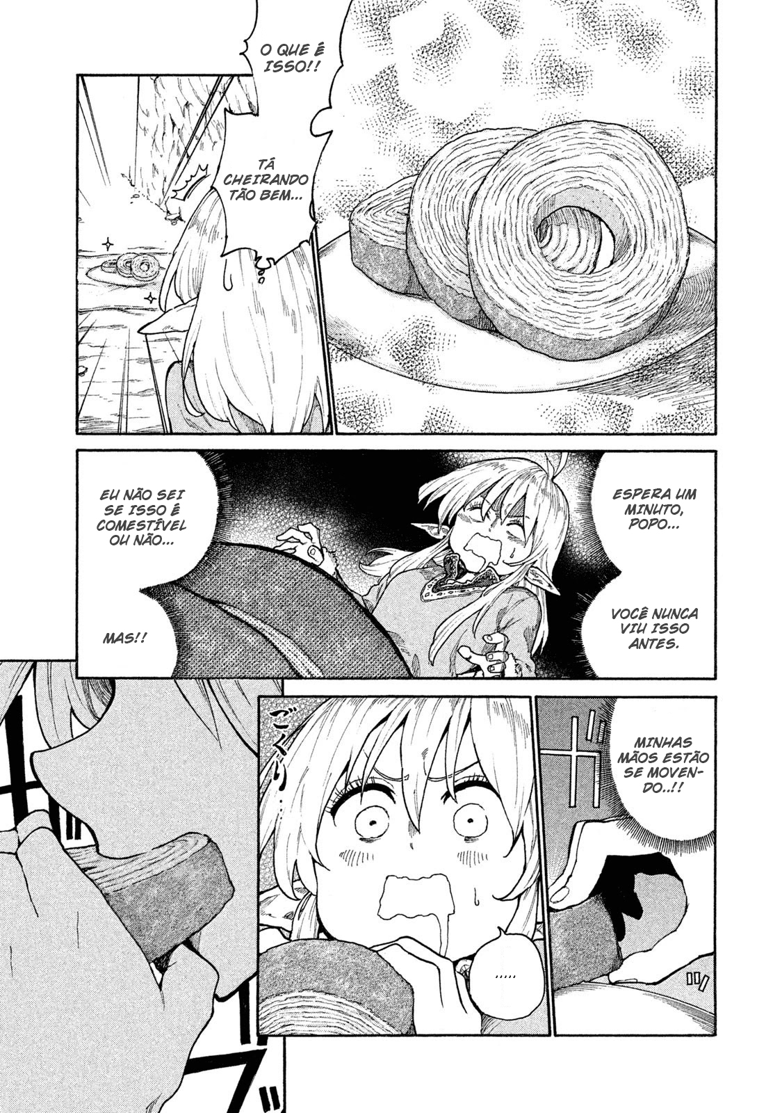 Read Mazumeshi Elf to Yuubokugurashi (PT-BR) PT Manga Online