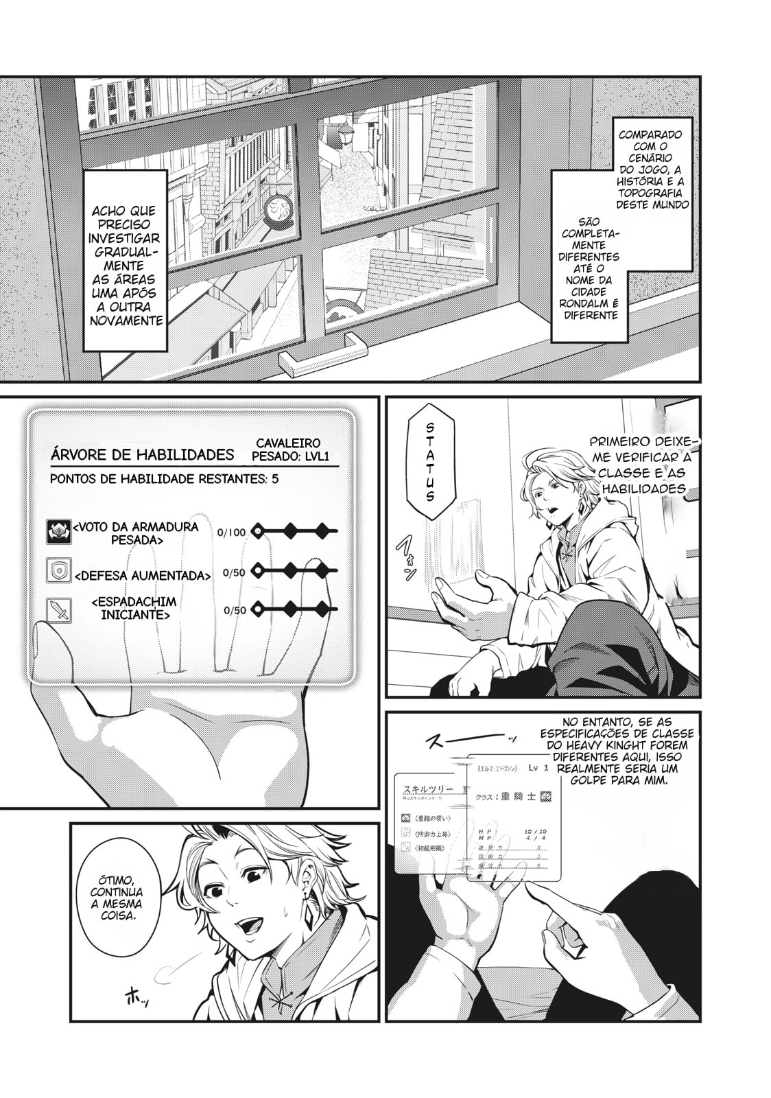 Read O Exilado Cavaleiro Pesado Reencarnado é Incomparável com o Conhecimento do Jogo (PT-BR) PT Manga Online