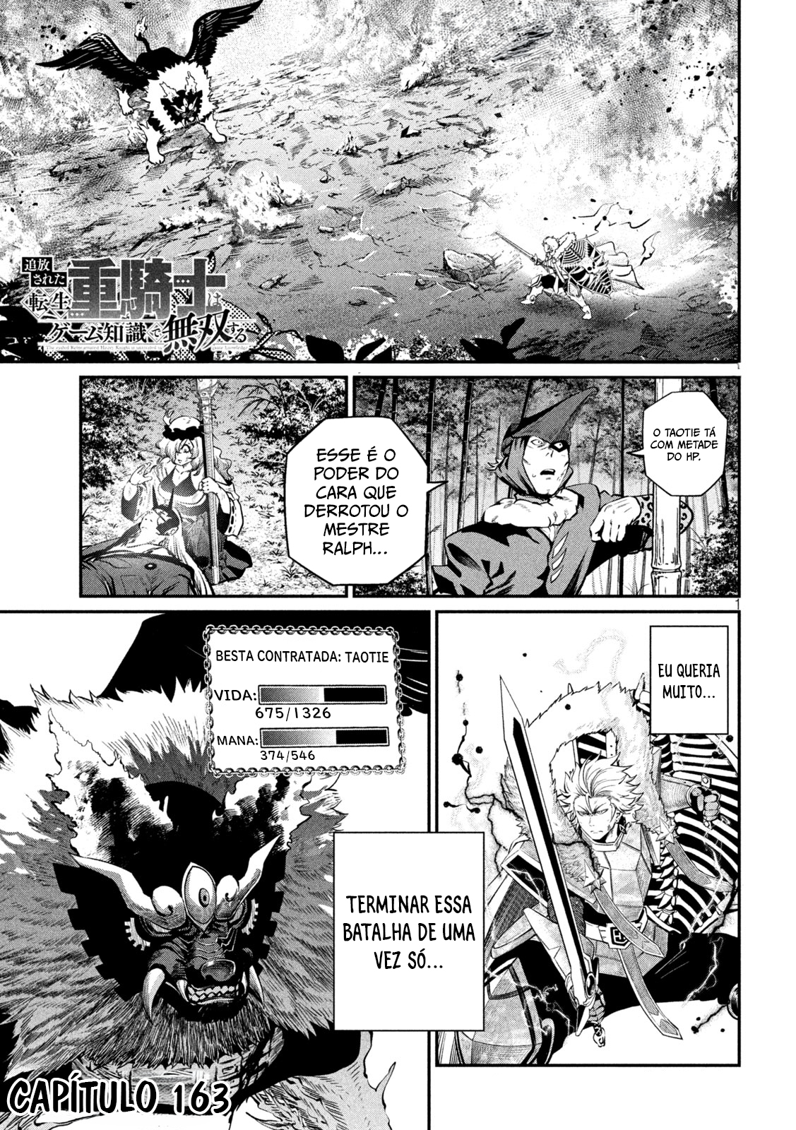 Read O Exilado Cavaleiro Pesado Reencarnado é Incomparável com o Conhecimento do Jogo (PT-BR) PT Manga Online
