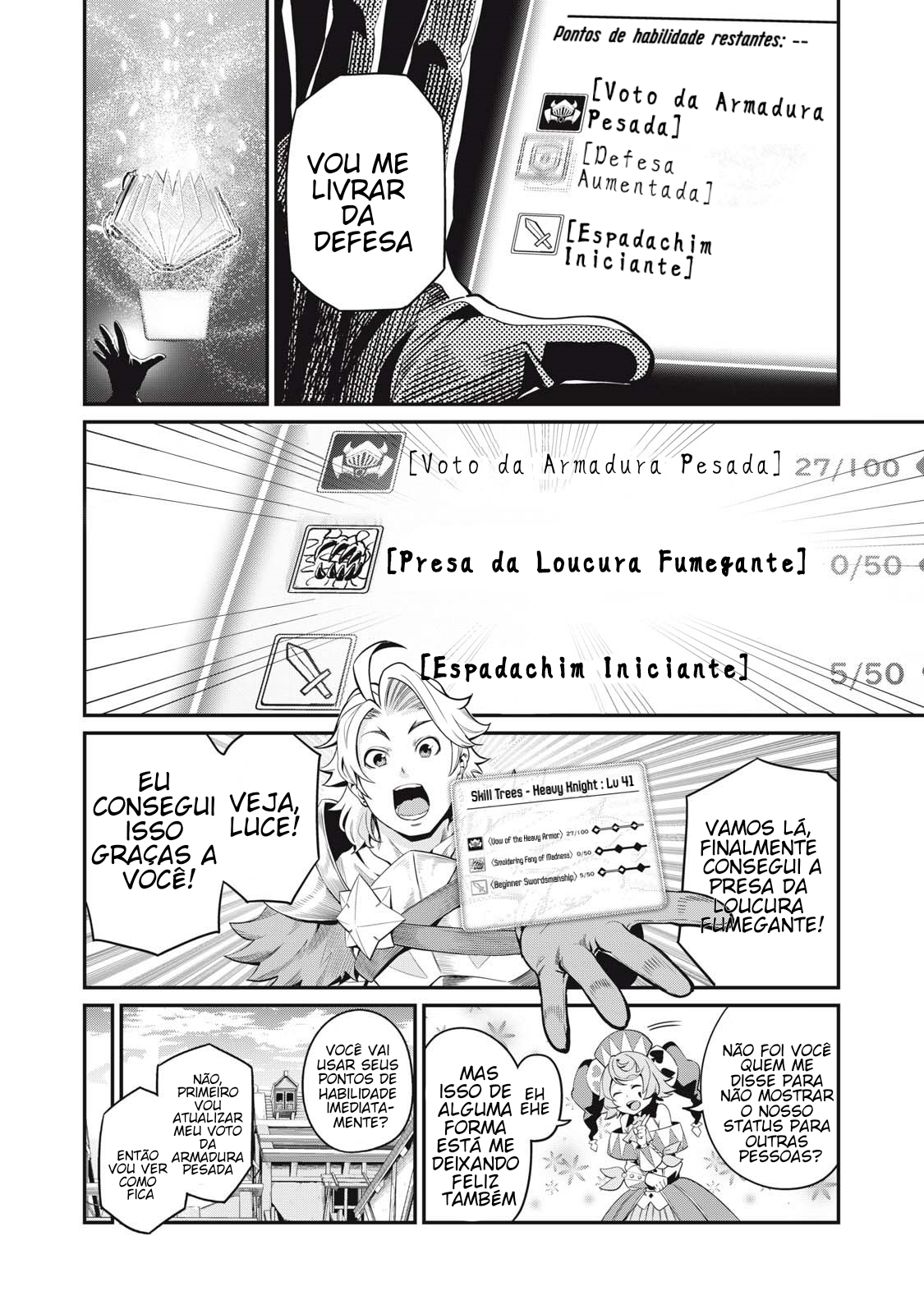 Read O Exilado Cavaleiro Pesado Reencarnado é Incomparável com o Conhecimento do Jogo (PT-BR) PT Manga Online