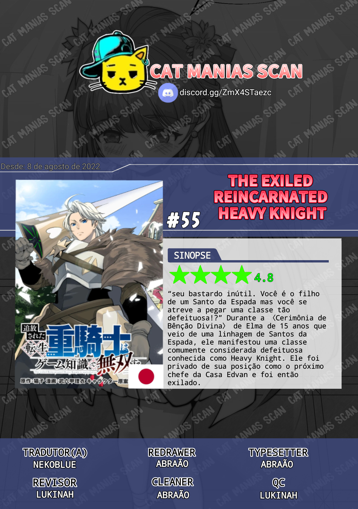 Read O Exilado Cavaleiro Pesado Reencarnado é Incomparável com o Conhecimento do Jogo (PT-BR) PT Manga Online