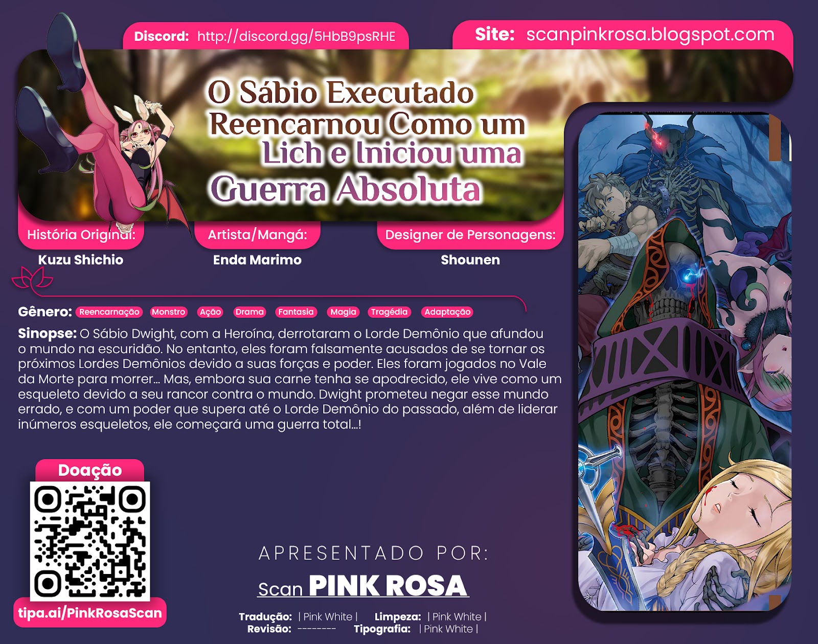Read Shokei Sareta Kenja wa Lich ni Tensei (PT-BR) PT Manga Online