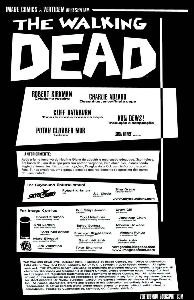 Read The Walking Dead (PT-BR) PT Manga Online